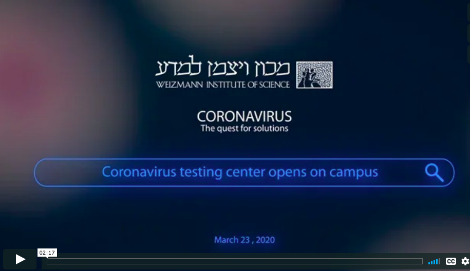 Coronavirus: The Quest for Solutions – Coronavirus Testing Center Opens on Campus