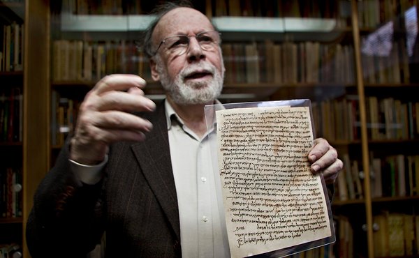 Prof. Haggai Ben-Shammai of the National Library of Israel, which obtained 29 handwritten texts from the 11th century. 