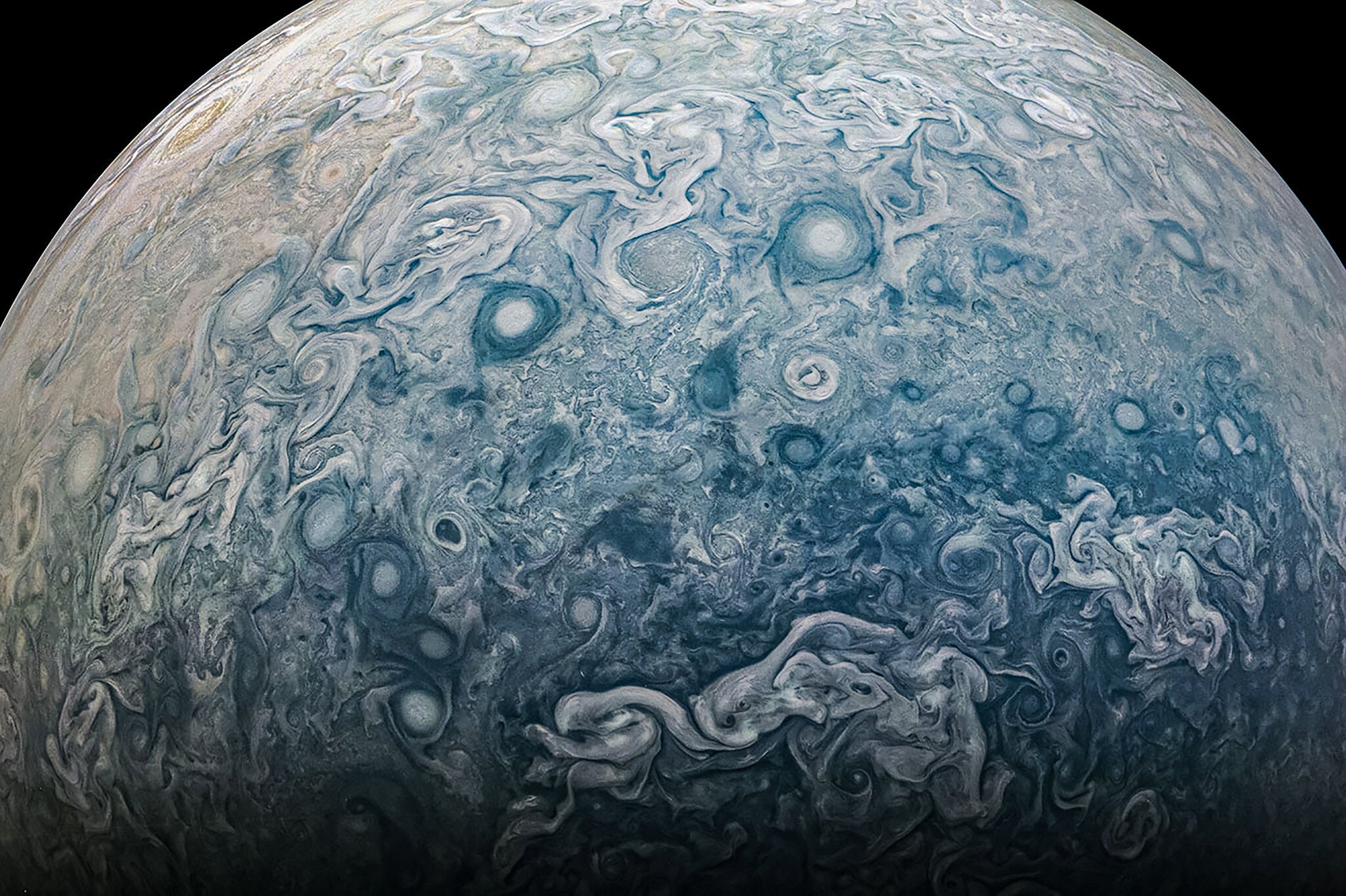 Mushballs and a Great Blue Spot: What Lies Beneath Jupiter’s Pretty Clouds