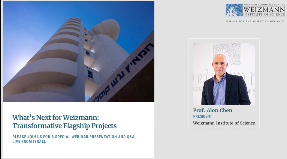 What’s Next for Weizmann: Transformative Flagship Projects