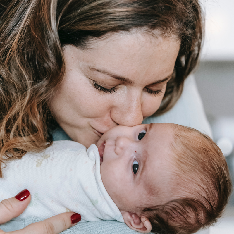 Mother loving baby